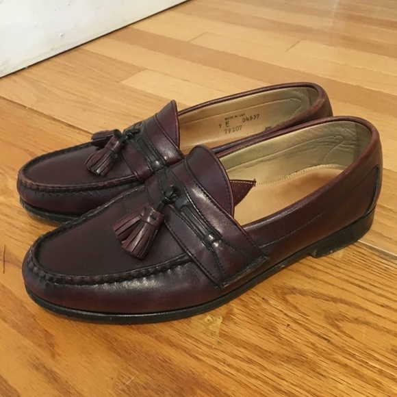 Footjoy Mens Tassel Dress Loafer Size 9 Burgundy main image 8